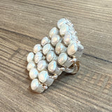 Square Pearl Ring