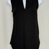 Black SlvLess Keyhole Top