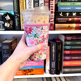 Pink Floral Iced Coffee Drink Sleeve- Medium