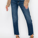PLUS - TUMMY CONTROL HIGH RISE STRAIGHT JEANS: 18 (33)
