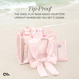 Bow Beach Tote With Phone Pouch