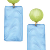 Sophie Marbled Resin Geo Earrings