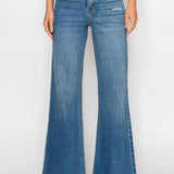 Tummy Control High Rise Slim Palazzo Jeans