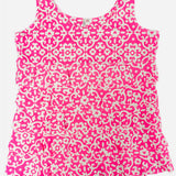 Pink & White Cha Cha Tank Top